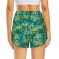 thumbnail image 4 of Xecao's Jungle Leopard for a double-layer running short for women, perfect for gym, tennis, and more, featuring a convenient pocket., 4 of 9