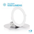 thumbnail image 2 of Infibrite 6 Inch Ultra-Thin Recessed LED Downlight, 12W 1,050LM, 5000K Daylight, White Trim, Wet Rated, Triac Dimmable, ETL, FCC, Energy Star, 2 of 4