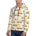 thumbnail image 3 of Balery Cars Pattern Mens Hoodie Kangaroo Pocket Hoodie Pullover Hooded Sweatshirt Ideal for Daily Wear Travel and Home-Large, 3 of 7