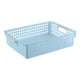 thumbnail image 2 of Cesta De Almacenamiento De Plástico Cesta de almacenamiento de plástico azul, impermeable, multiusos, organizador para baño, ropa, juguetes y artículos diversos (1 unidad) JASKFLY, 2 of 9