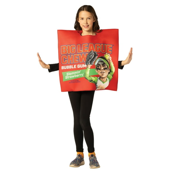 Imposta Costumes Big League Chew Gum Strawberry Halloween Costume, Red, Child Size 7-10, 30084-710