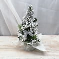 thumbnail image 2 of Djunllk Small Christmas Tree with Bow & Ball Ornaments Aesthetic Tabletop Artificial Mini Silver Christmas Tree Party Gift Christmas Decorations for Kitchen Dining Room Window, 7.8in/20cm, 2 of 7