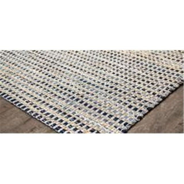 Anji Mountain AMB1033-0046 Tapis en Jute Durango 4 x 6 Pi - Bleu