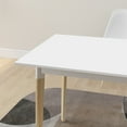 thumbnail image 5 of LiviNest 47-Inch Compact Dining Table for Apartments: 100-lb Stable Daily Hub - Fits 4-Person Meals & Home Office in Small Spaces - White MDF Top & Solid Wood Legs, 5 of 6