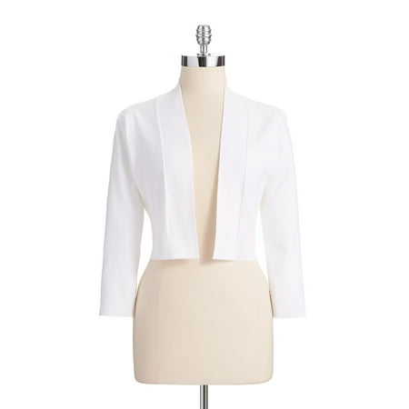 Calvin Klein Cotton Suit - Calvin Klein NEW White Womens Size Medium M Crop Cardigan Sweater