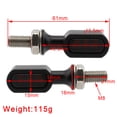thumbnail image 4 of LED Rear Mini Turn Signal Indicator For Sportster Touring Dyna Black Smoke, 4 of 10