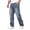 Blue, variant on Ketyyh-chn99 Mens Comfort Flex Waist Relaxed Fit JeansJeans Men's Jeans Solid Color Multipocket Tooling Jeans Loose Straight Casual Pants Size for L,Blue