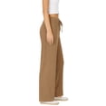 thumbnail image 4 of Women's Ribbed Straight Leg Drawstring Lounge Pants Soft Casual Relaxed Fit, 4 of 7