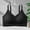 3-Black, variant on Sports Bras for Women High Impact Firm Support Running Gathered Lingerie Bras Wireless Bras Scoop Neck Comfy Corset Bra Wide Strap Bra Comfortable Breathable Brassiere Anti-Sagging Bra