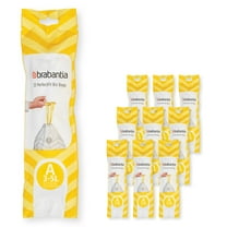 Brabantia PerfectFit Trash Bags, Code A, 0.8 Gallon (3L), 200 Trash Bags