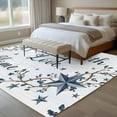 thumbnail image 4 of Area Rug for Living Room, Texas Star Country Non-Slip Indoor Large Carpet for Bedroom/Dining Room, Blue Farmhouse Branches Washable Low-Profile Rectangle Floor Runner Rugs - 6 x 9 Ft, 4 of 8