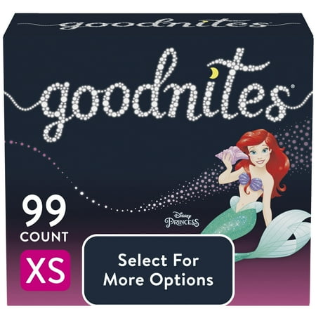 Goodnites Overnight Underwear for Girls  XS  99 Ct (Select for More Options)