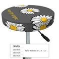 thumbnail image 4 of Haiem Keep Life Simple Daisy Flower Cushion Round Bar Chair Seat Cover Bar Chair Cushion Covers Elastic Washable Bar Chair Cover,Protects from Scratches and Stains-14 inch, 4 of 7