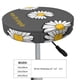thumbnail image 4 of Disketp Keep Life Simple Daisy Flower Funda Redonda para Taburete, Funda de Cojín para Silla de Bar Suave y Elástica-13 inch, 4 of 7