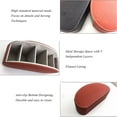 thumbnail image 3 of (Marron) - Organisateur de Télécommande de Table en Cuir avec 5 Compartiments Spacieux (Marron), 3 of 8