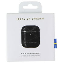 iDeal of Sweden Case for AirPods 1st Gen & 2nd Gen - Black Thunder Marble