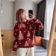 thumbnail image 2 of Suéter de árbol de Navidad nuevo, chaqueta de punto de estilo holgado y perezoso para mujer, 2 of 5