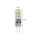thumbnail image 5 of 5 uds G4 DC12V 3014 cuentas LED de cristal lámparas de luz para el hogar bombilla de ahorro de energía blanco frío 24LED 1,5 W, 5 of 6