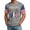 Gray, variant on Independence Day Shirts for Men USA Flag Spliced Patriotic 250 USA Anniversary Men's Shirts Crew Neck Short Sleeve Fourth of July Shirts, White XL