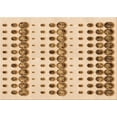 thumbnail image 1 of Ahgly Company Machine Washable Indoor Rectangle Transitional Deep Peach Orange Area Rugs, 4' x 6', 1 of 7