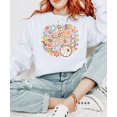 thumbnail image 2 of Trendy Volleyball Sweatshirt School Pride Retro Sweater for Adults and Teens White Sweatshirt Adult Small, 2 of 4