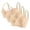 Beige, variant on Daiosportswear 3-Pack Underwire Bra for Women Seamless Deep V Adjustable Strap Wireless Push Up Everyday Tshirt Bras Pink-D 46C