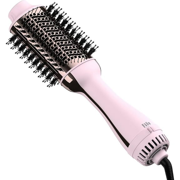 Hair Dryer Brush Blow Dryer in One Upgraded 4 in 1 Hair Dryer and Styler Volumizer with Negative Ion Anti-frizz Ceramic Titanium Barrel Hot Air Brush Hair Straightener Brush