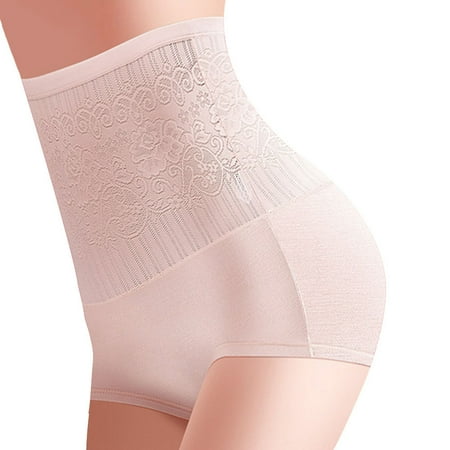

Women s High Waist Shapewear Panties Tummy Control Butt Lifting Underpant L Lotus Root Starch