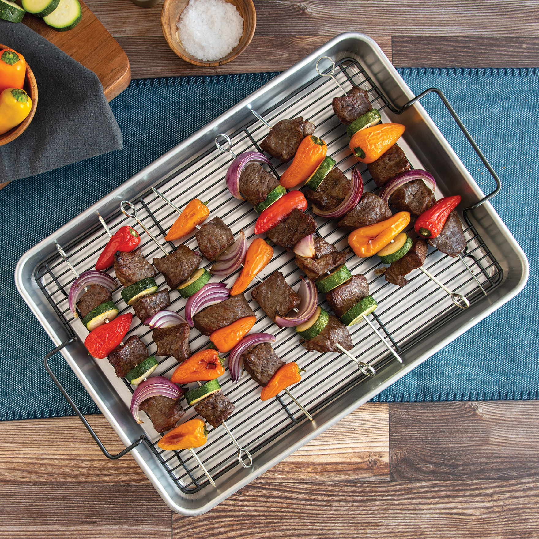 Nordic Ware Naturals Aluminum Roasting Pan with Nonstick Crisping Rack photo 8