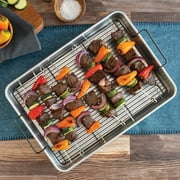 Nordic Ware Naturals 20 x 13 Aluminum Roasting & Baking Pan with Nonstick Crisping Rack