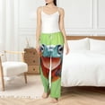 thumbnail image 4 of Salouo Flying Frog On Branch Print Women's Pajama Pants Casual Loose Sweatpants PJs Flowy Pants Drawstring Palazzo for Women Wide Leg Pants Lounge Pajama -X-Large, 4 of 8