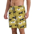 thumbnail image 2 of Balery Horsemen In Horseraces Traje de Baño Estilo Hawaiano para Hombre, Shorts de Secado Rápido con Bolsillos-Large, 2 of 6