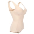 thumbnail image 4 of Body moldeador adelgazante con escote en V y sujetador para mujer, entrenador de cintura, Body con Control de barriga (caqui) L, 4 of 5