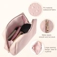 thumbnail image 5 of Unique Bargains Small Portable Travel Cosmetic Bag for Women Zipper PU Leather Makeup Bag Suitable for Lipstick Pink, 5 of 7