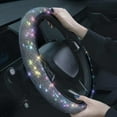 thumbnail image 4 of Shering Bling Rhinestones Steering Wheel Cover with Crystal GX Diamond O9F2, 4 of 9