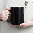 thumbnail image 4 of 12 Oz Extra Large Ceramic Coffee Mug, Classic Porcelain Super Big Tea Cup With Handle For Office And Home, Black, 4 of 5