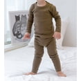 thumbnail image 4 of WIBACKER Fall Winter Boys and Girls Thermal Underwear Set Kids Cotton Thick Pajamas 2-Piece Pjs Set, 4 of 16