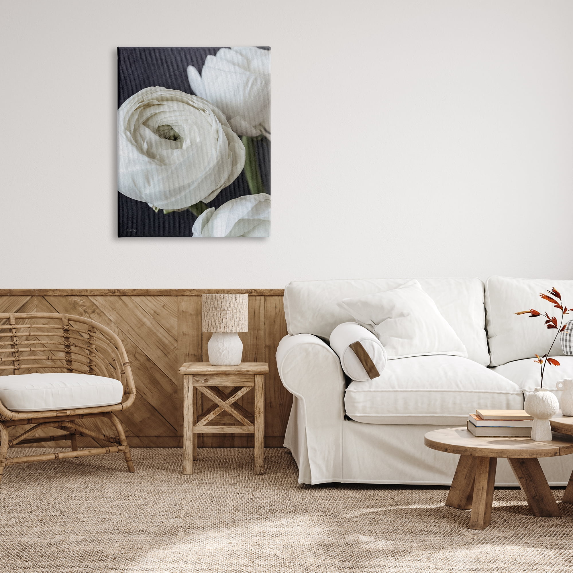 Stupell Industries Budding Ranunculus Flower Blooming Close Up Petals Photograph Gallery Wrapped Canvas Print Wall Art, Design by Jennifer Rigsby
