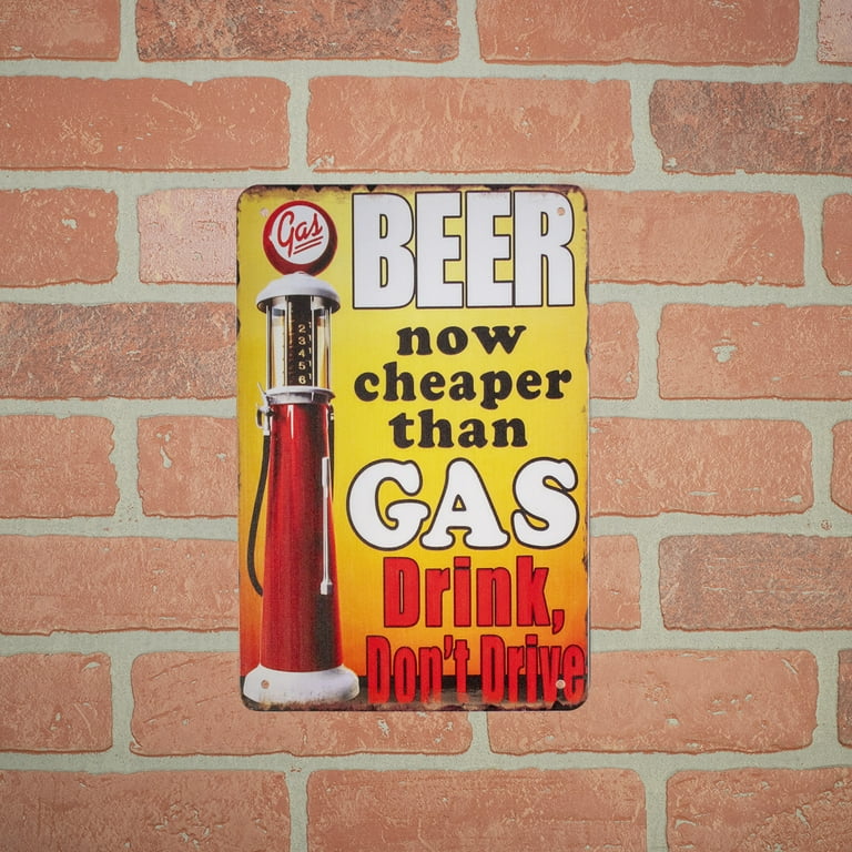 Novelty Metal Beer Than Cheaper Gas Sign Wall Art Garage Man Cave Bar Pub Decor Novelty Metal Beer Than Cheaper Gas Sign Wall Art Garage Man Cave Bar Pub Decor