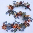 thumbnail image 6 of A Halloween door hanging Autumn Garlands Pumpkin Berries Vine Flowers Thanksgiving Table Center Outdoor Autumn Decorations Autumn Halloween Family Fireplace Decorations, 6 of 7