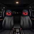 thumbnail image 5 of 2PCS Funny Horror Themed Headrest Covers Scary Covers for Cars Stretchy Seat Headrest Protector Funny Cover for Auto, Vehicle,Truck,SUV,Washable Elastic Fabric,Interior Accessories (Red Big Eye-4pcs), 5 of 9