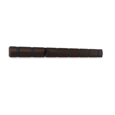 Umbra Flip 8-Hook, Wall Mounted Coat Rack with 8 Retractable Hooks