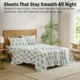 thumbnail image 5 of THD Cottage Core 4-Piece Printed Patterned Floral Blue Bed Sheets Set - Wrinkle Resistant & Ultra Soft - Fits Mattresses up to 15 Inches Deep (King), 5 of 6