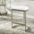 thumbnail image 3 of Uttermost Ivanna 26" Contemporary Metal and MDF Backless Counter Stool in Silver, 3 of 7