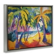 thumbnail image 4 of Stupell Industries Tropical Palm Paradise Coastal Painting Gray Floater Framed Canvas Art Print Wall Art, 31 x 25, 4 of 10