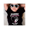 thumbnail image 1 of Girls' Black Loose-Fit Casual T-Shirt - "Grandma & Granddaughter Best Friends for Life" Heart Hands Print, Soft Knit Summer Top, Machine Washable Gift for Grandkids, Round Neckline Tee | Comforta, 1 of 6