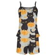thumbnail image 4 of Tnhcen Women’s Halloween Pajama Set 2-Piece Festive Pumpkin Prints Sleeveless Tank Top Matching BottomsIdeal Cozy Sleepwear Lounge Wear S-2XL, 4 of 4