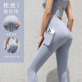 thumbnail image 1 of Nuevas mallas de cintura alta para mujer, pantalones elásticos de Yoga, mallas con bolsillos, Push Up, ropa deportiva para correr, pantalones de Color sólido, 1 of 6