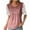 #2-Red, variant on Plus Size Tops for Women,Summer Tops,Women's Fashion Solid T-shirt Lace Short Sleeves Blouse Round Neck Casual Tops