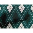 thumbnail image 4 of oneOone Cotton Cambric Dark Teal Green Fabric Argyle Check Sewing Material Print Fabric By The Yard 56 Inches Wide, 4 of 4